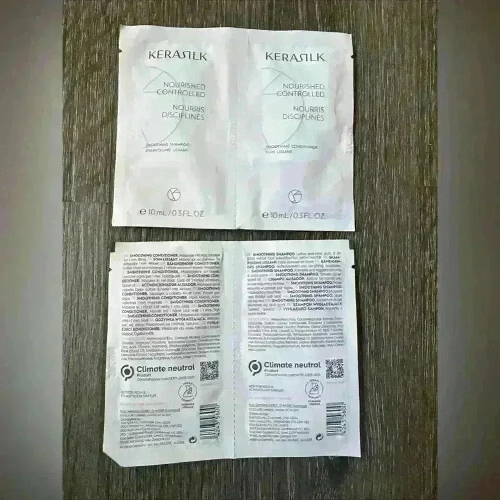 Kerasilk 4PC Vegan Nourished & Smooth shampoo and conditioner.